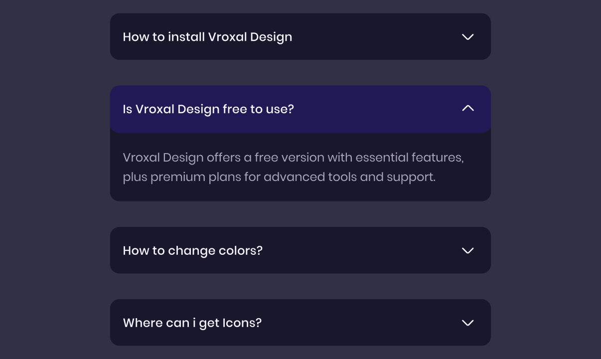 Accordion component