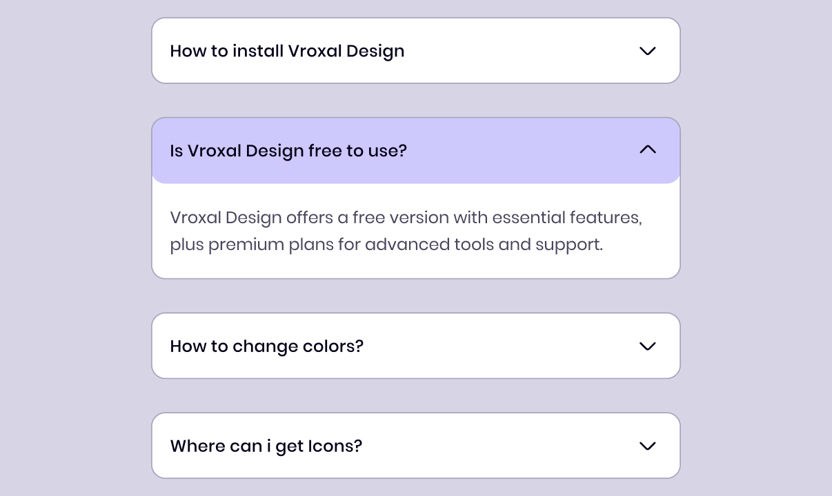 Accordion component