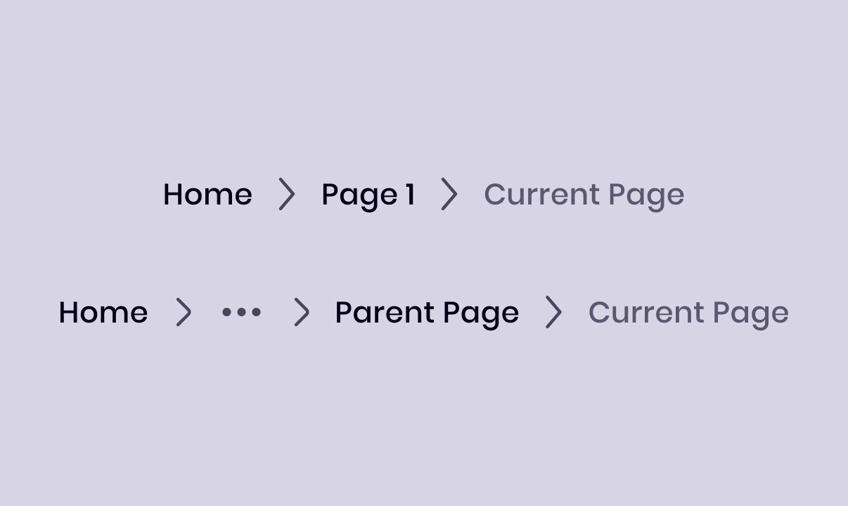 Breadcrumb component