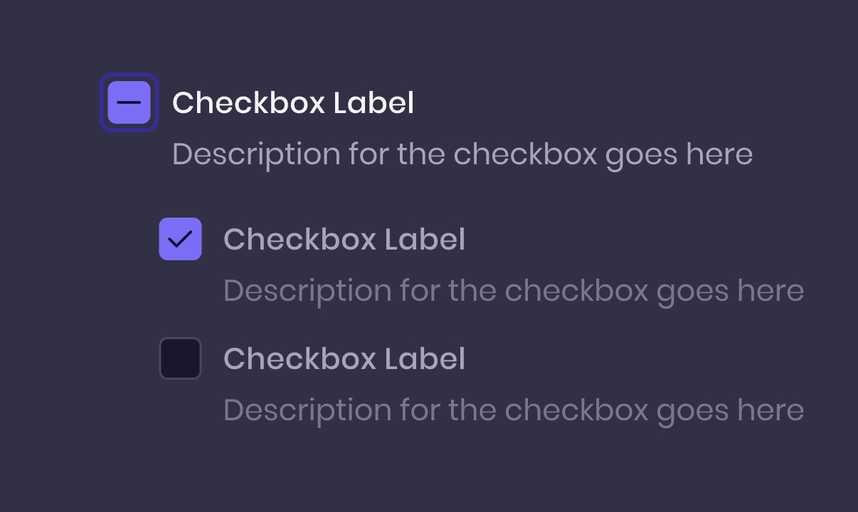 Checkbox component