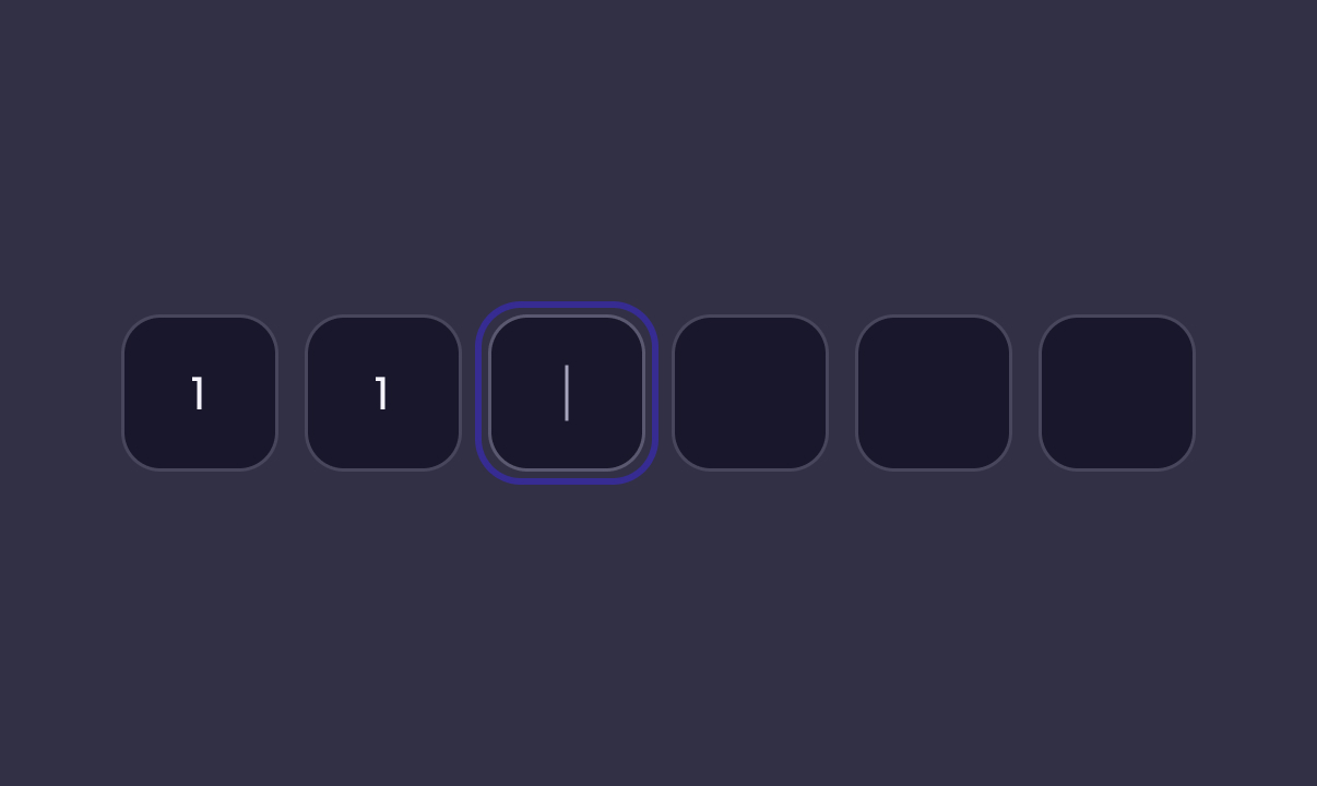 Verification Code Input