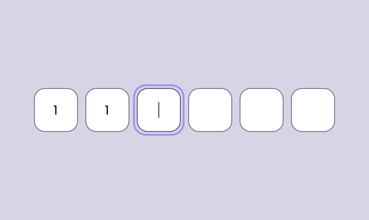 Verification Code Input